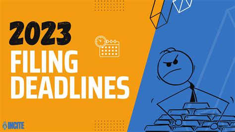 2023 Dates and Deadlines .